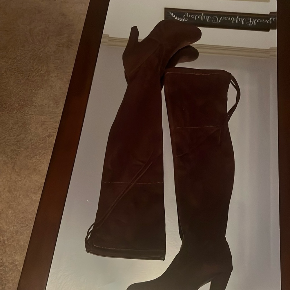 Beautiful Dark Brown Over The Knee Boots
